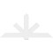 Ekena Millwork Kennewick Architectural Grade PVC Gable Bracket, 72"W x 33"H x 2"D x 6"F, 11/12 Pitch GBP072X33X0206KEN00 - alternate 2